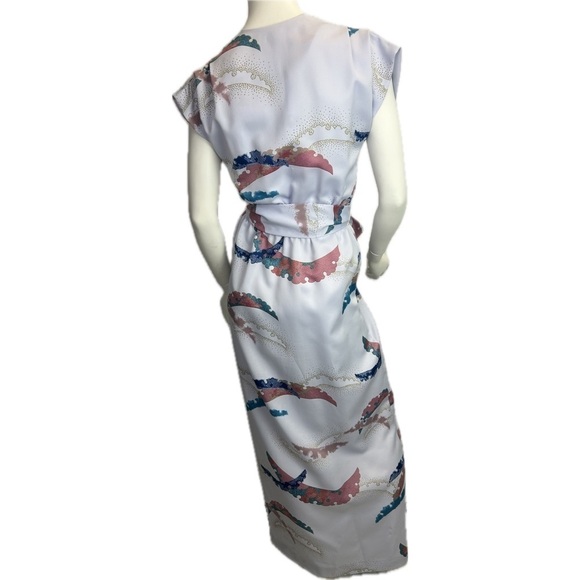 Malama Sophisticates Hawaii Tropical Floral Women’s Maxi Dress - Picture 3 of 12